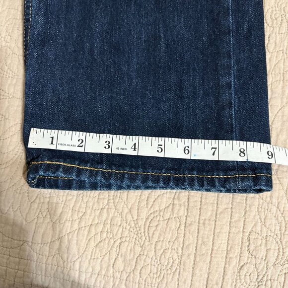 505 Levi's Men's Wide Leg dark blue jeans size 40X32 - Picture 8 of 9